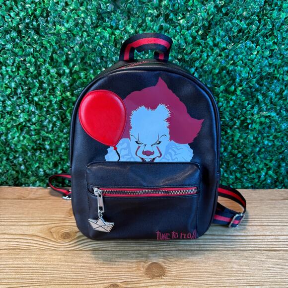 IT Chapter Two Pennywise Mini Backpack Time to Float 12" x 9" Halloween Cosplay - Picture 1 of 12